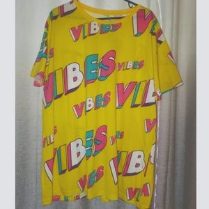 Men's Yellow Vibes Shirt Size XXL